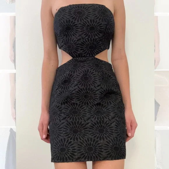 naomi cut out mini dress black Marcia Jersey Shirt Dress-Black main image 0